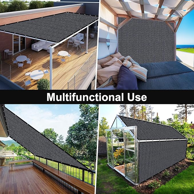 Artpuch 90% Sun Shade Cloth, 10 x 16 FT Pergola Shade Cover Canopy - Image 8