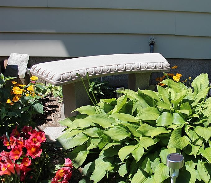 EMSCO Group Garden Bench Statue – Resin Construction - Image 4