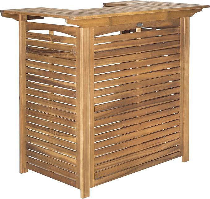 Safavieh Outdoor Collection Monterey Teak Bar Table - Image 4