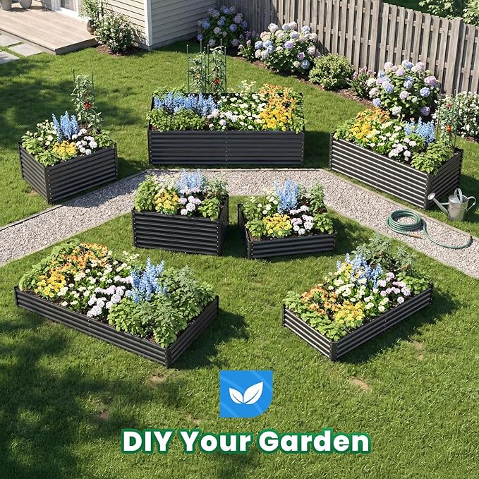 Quictent Galvanized Raised Garden Bed 6x3x2 Ft Metal Planter Box Bottomless - Image 8