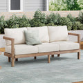 Christopher Knight Home Havets 74.75"W Outdoor 3 Seater Sofa, Acacia Wood Bench by ChristopherKnightHome