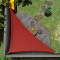 Amgo Custom Size 14' x 19' x 23.6' Red Right Triangle Sun Shade Sail Order to by Amgo