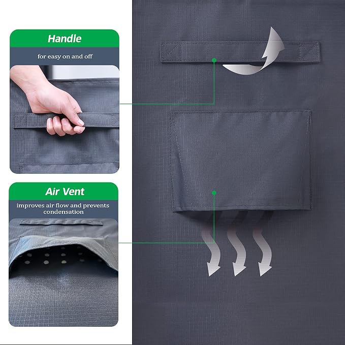 F&J Outdoors Heavy Duty Waterproof Anti-UV Rip-stop Fabric Extra Large Patio - Image 7