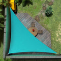 Amgo Custom Size 18' x 20' x 26.9' Turquoise Triangle Sun Shade Sail Order to by Amgo