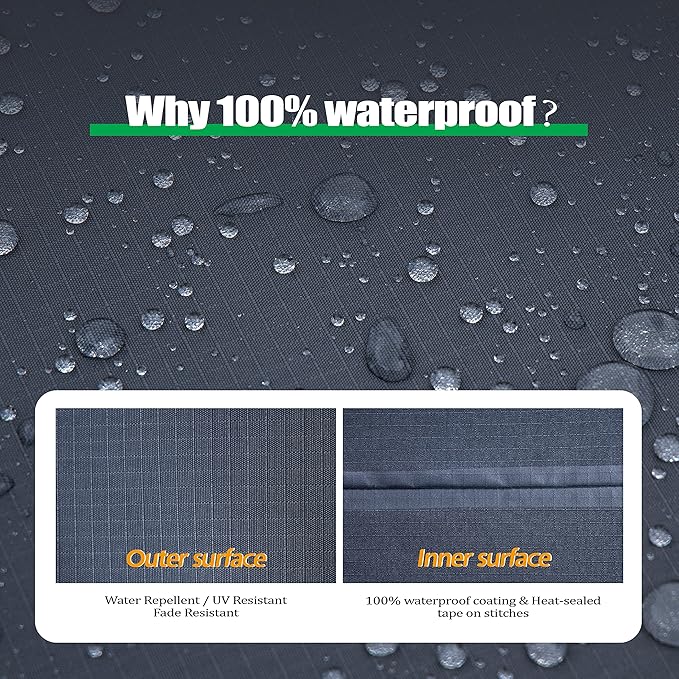 F&J Outdoors Heavy Duty Waterproof Anti-UV Rip-stop Fabric Extra Large Patio - Image 5